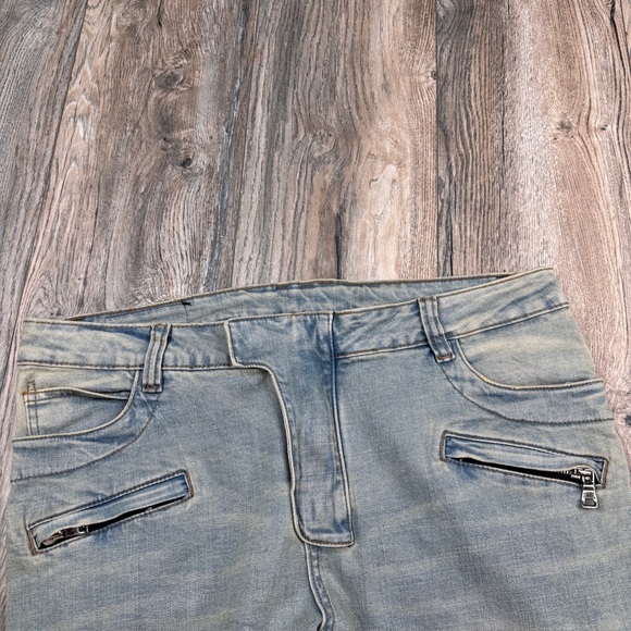 Balmain blue ribbed detail denim jeans size 30 - Picture 7 of 13